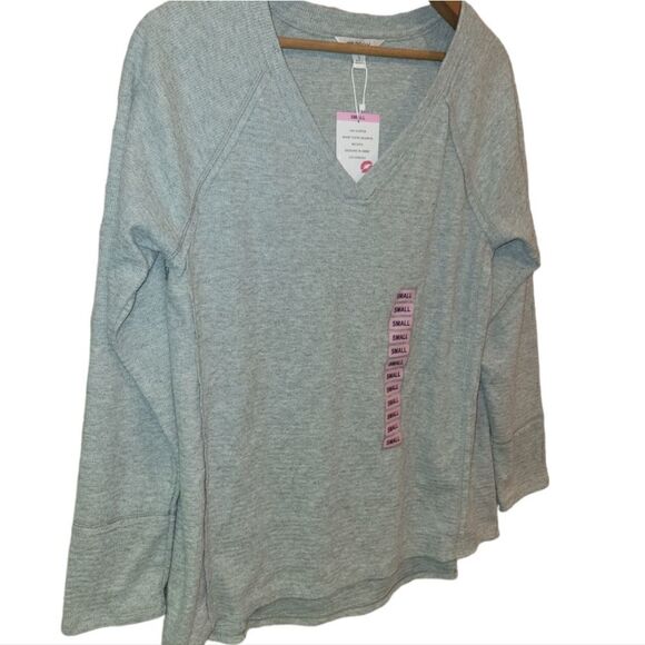 NWT Wildfox Womens Haley Brushed Long Sleeve Top - Heather Grey S - Picture 5 of 12